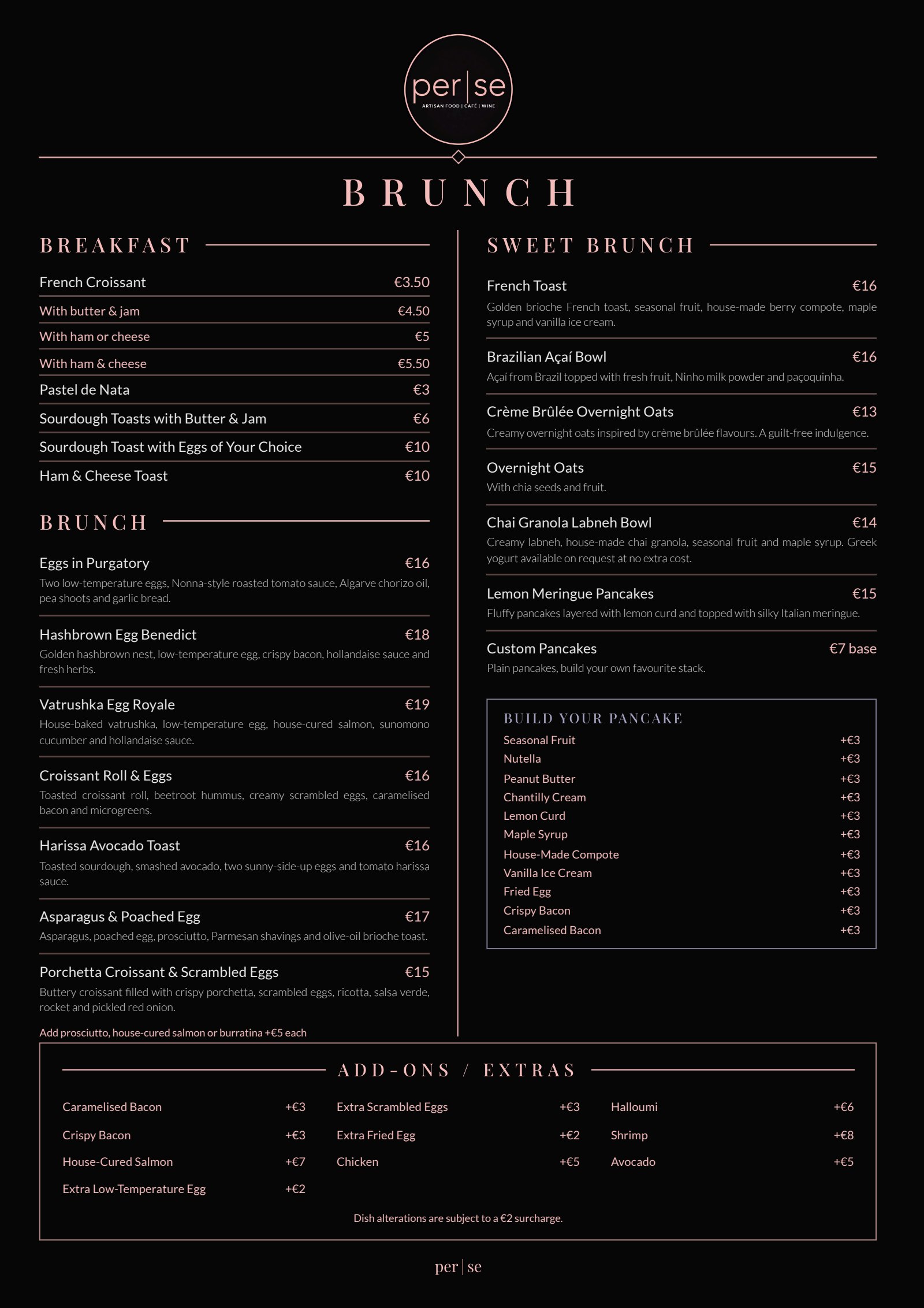 Brunch Menu EN — front