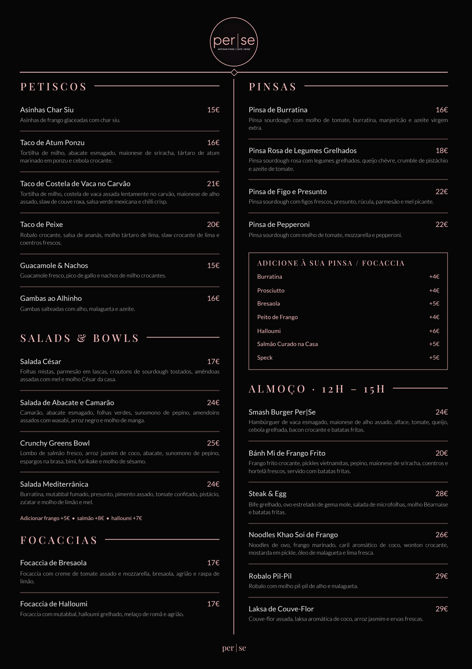 Menu Brunch PT — verso