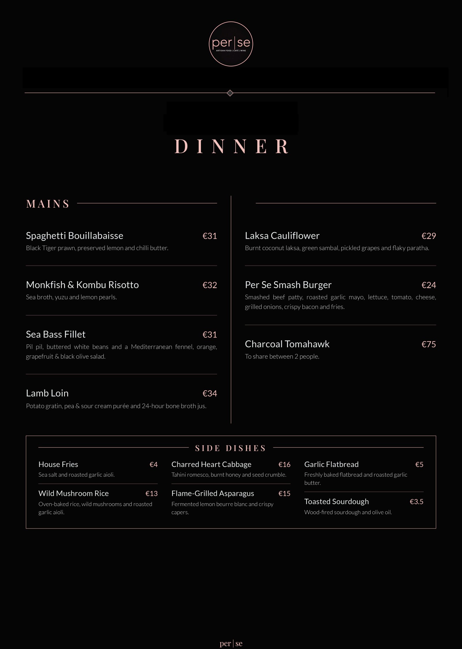 Dinner Menu EN — back