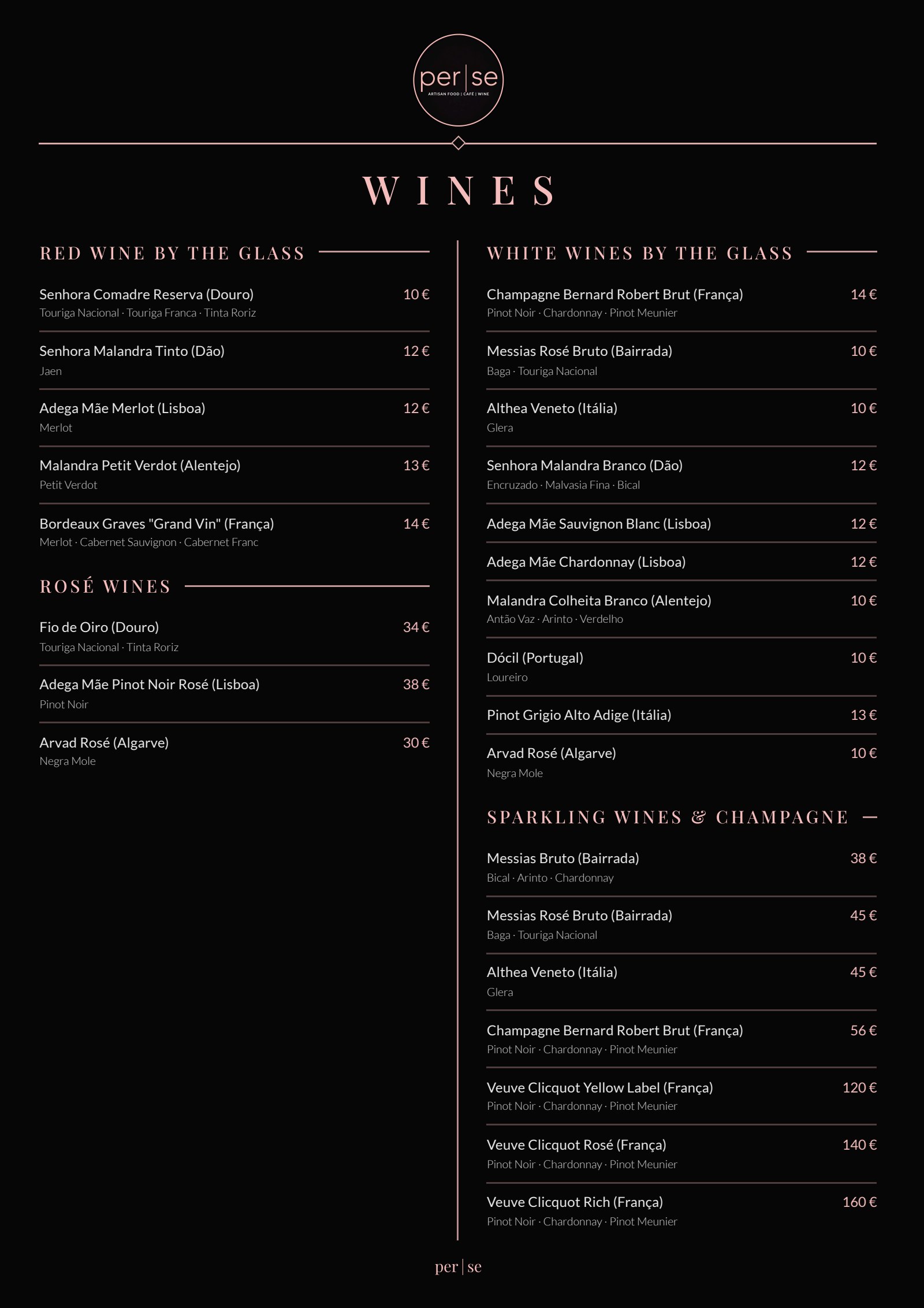 Wine List EN — front