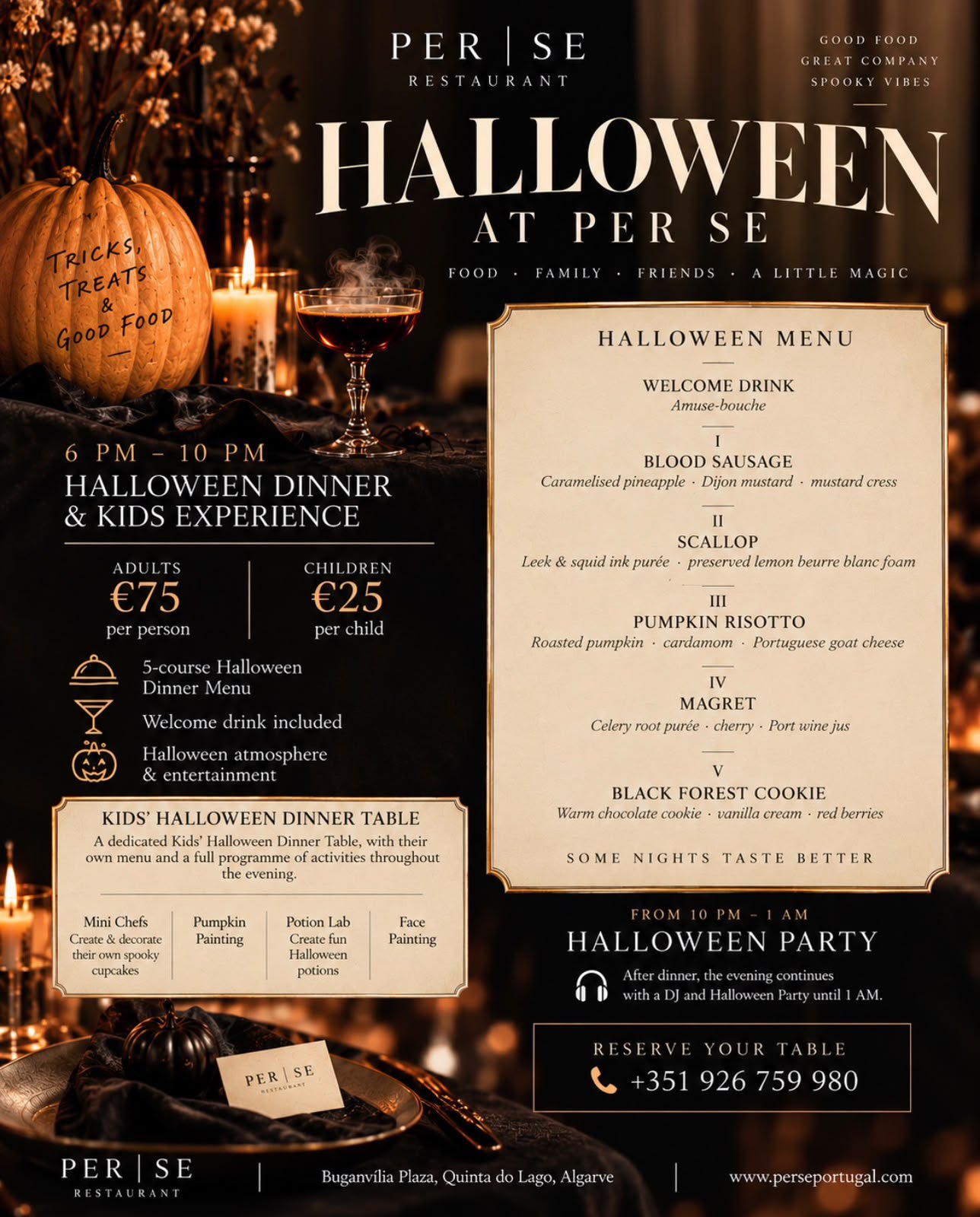 Cartaz Halloween at Per Se
